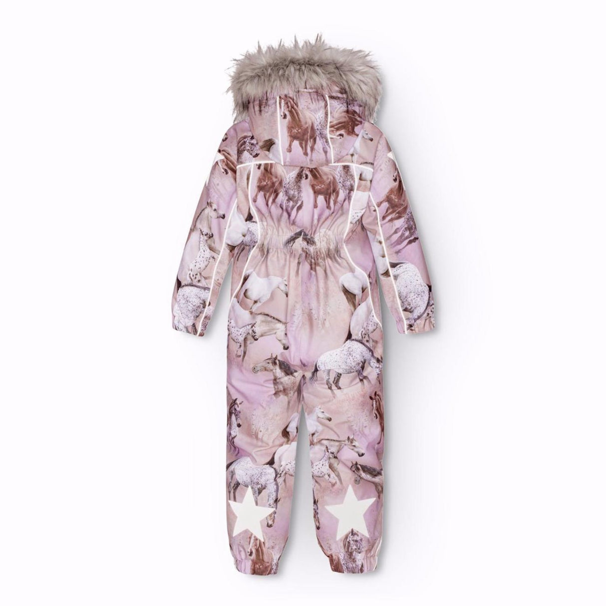 Molo Dreamy Horses Polaris Fur Snowsuit 7