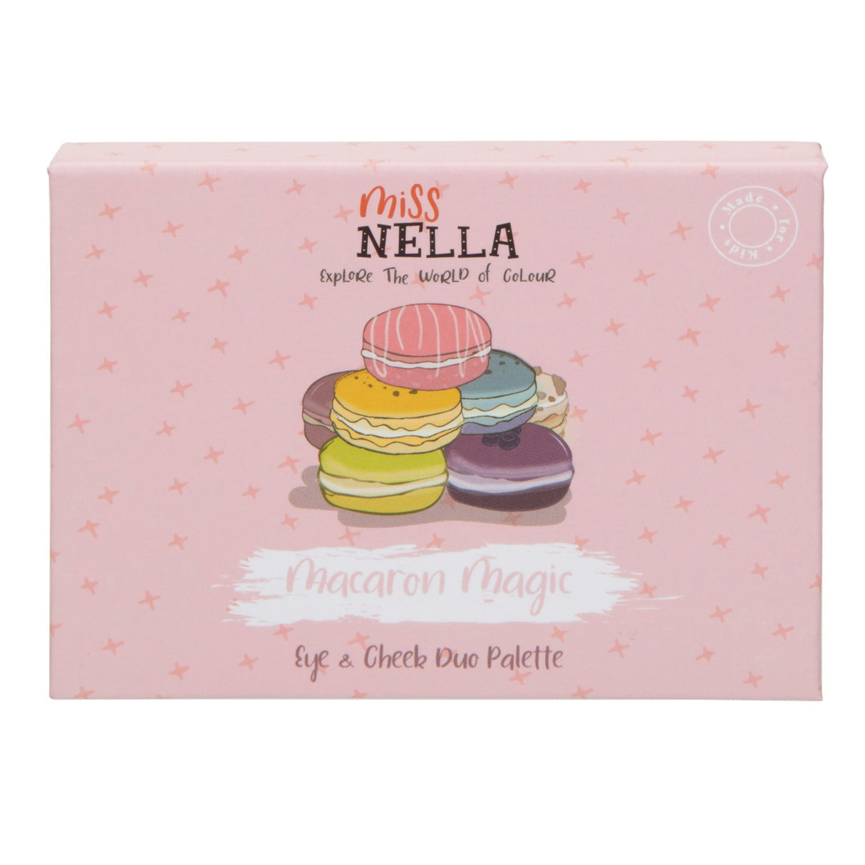 Miss Nella Guld/Lilla Eyeshadow And Blush Duo Palette Macaron Magic