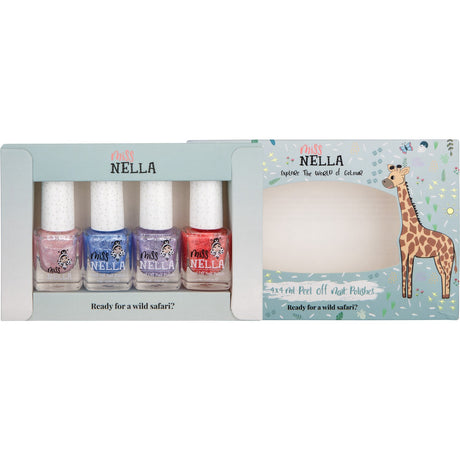 Miss Nella Safari Set med 4 stk. Children's Nail Polish