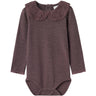 Name It Sparrow Wang Wool Needle Bodysuit Ls With Collar