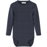 Name It Ombre Blue Wang Wool Needle Bodysuit Ls Solid Noos