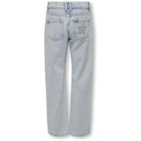 kids ONLY Light Blue Denim Carly Dad Straight Star Denim Jeans