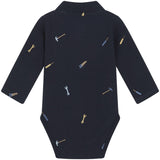 Hust & Claire Navy Baby Bendy Bodysuit