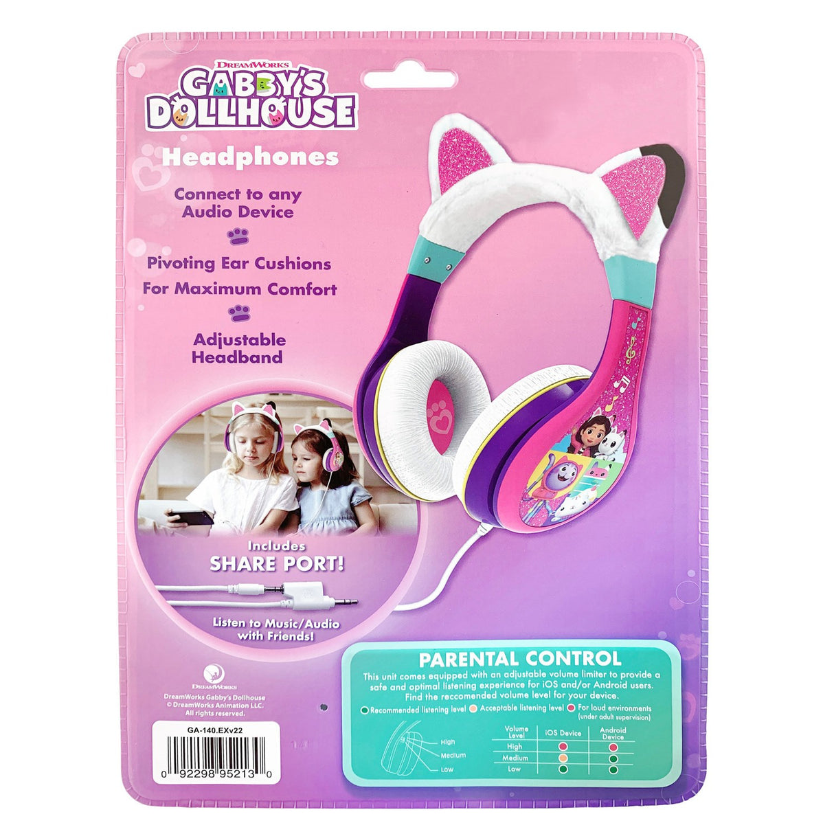 eKids Gabbys Dollhouse Youth Headphones 8