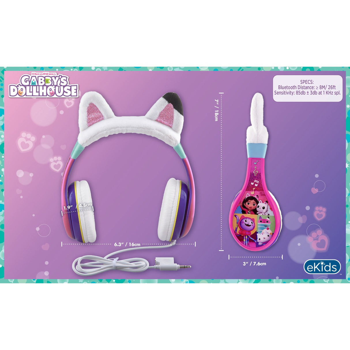 eKids Gabbys Dollhouse Youth Headphones 9