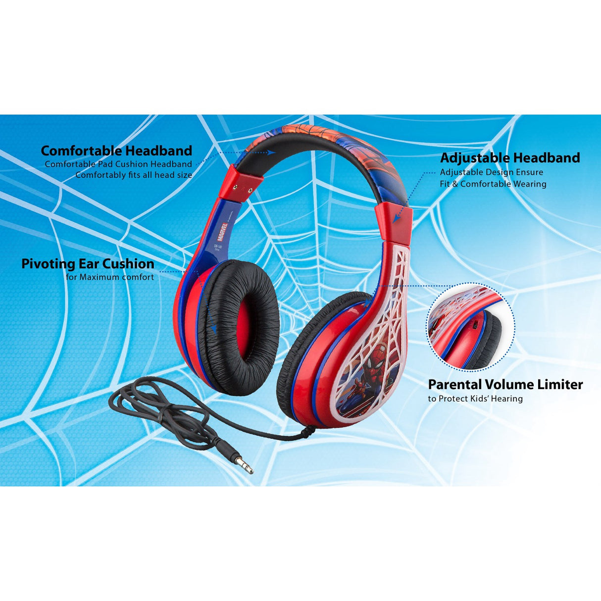 eKids Spiderman Youth Headphones 11