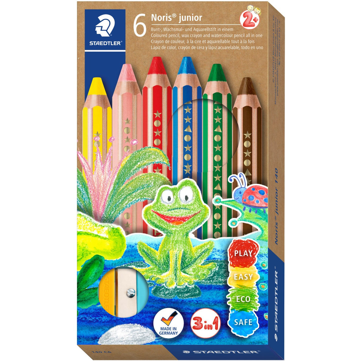 Staedtler Coloured Pencil Noris Junior Chunky 3In1