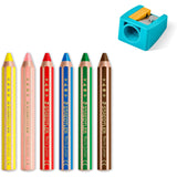 Staedtler Coloured Pencil Noris Junior Chunky 3In1 6