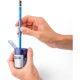 Staedtler Pencil Sharpener with Collector 2-Hole Silver/Blue 4