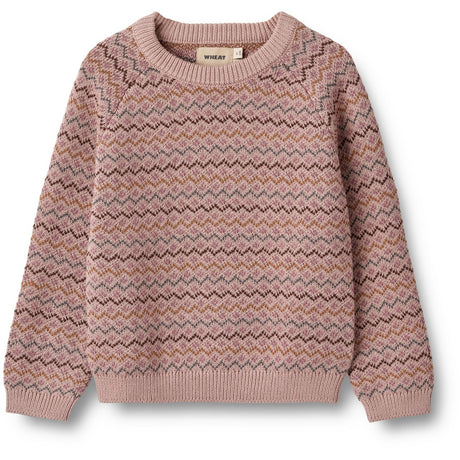 Wheat Dry Rose Jacquard Pullover Nanna