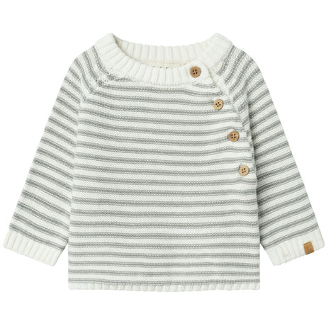 Lil'Atelier Coconut Milk  Nbmkadin Ls Wrap Knit Lil