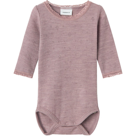 Name It Purple Dove Wang Wool Needle Body Solid Noos