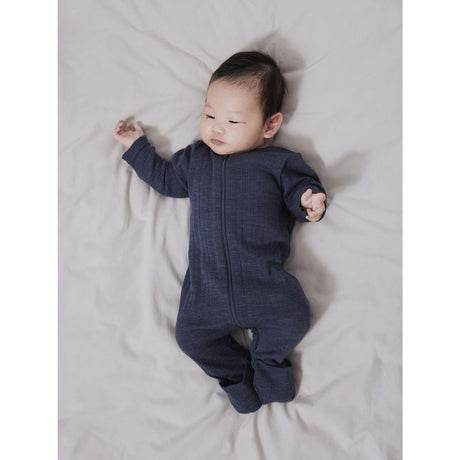 Name It Ombre Blue Wang Wool Needle Nightsuit Solid Noos 2