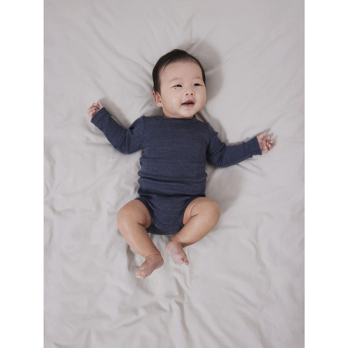 Name It Ombre Blue Wang Wool Needle Bodysuit Ls Solid Noos 2