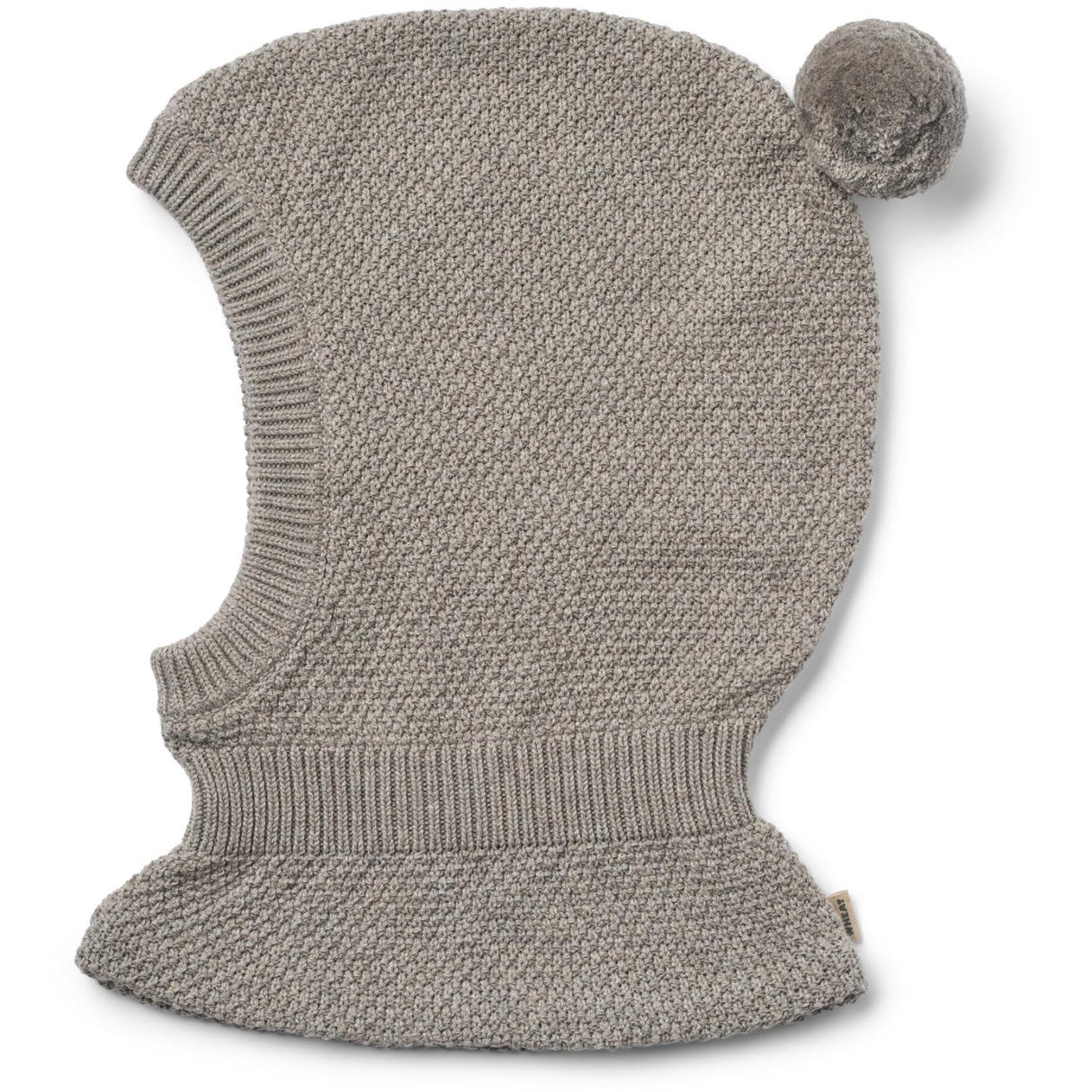 Wheat Warm Grey Melange Knitted Balaclava Pomi