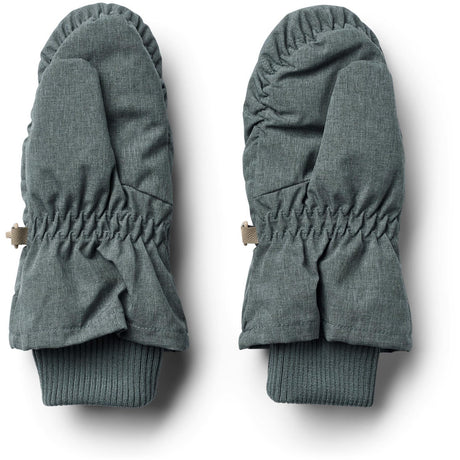 Wheat Ink Melange Puffer Mittens Jazz