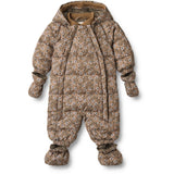 Wheat Caramel Anemones Puffer Baby Suit Edem