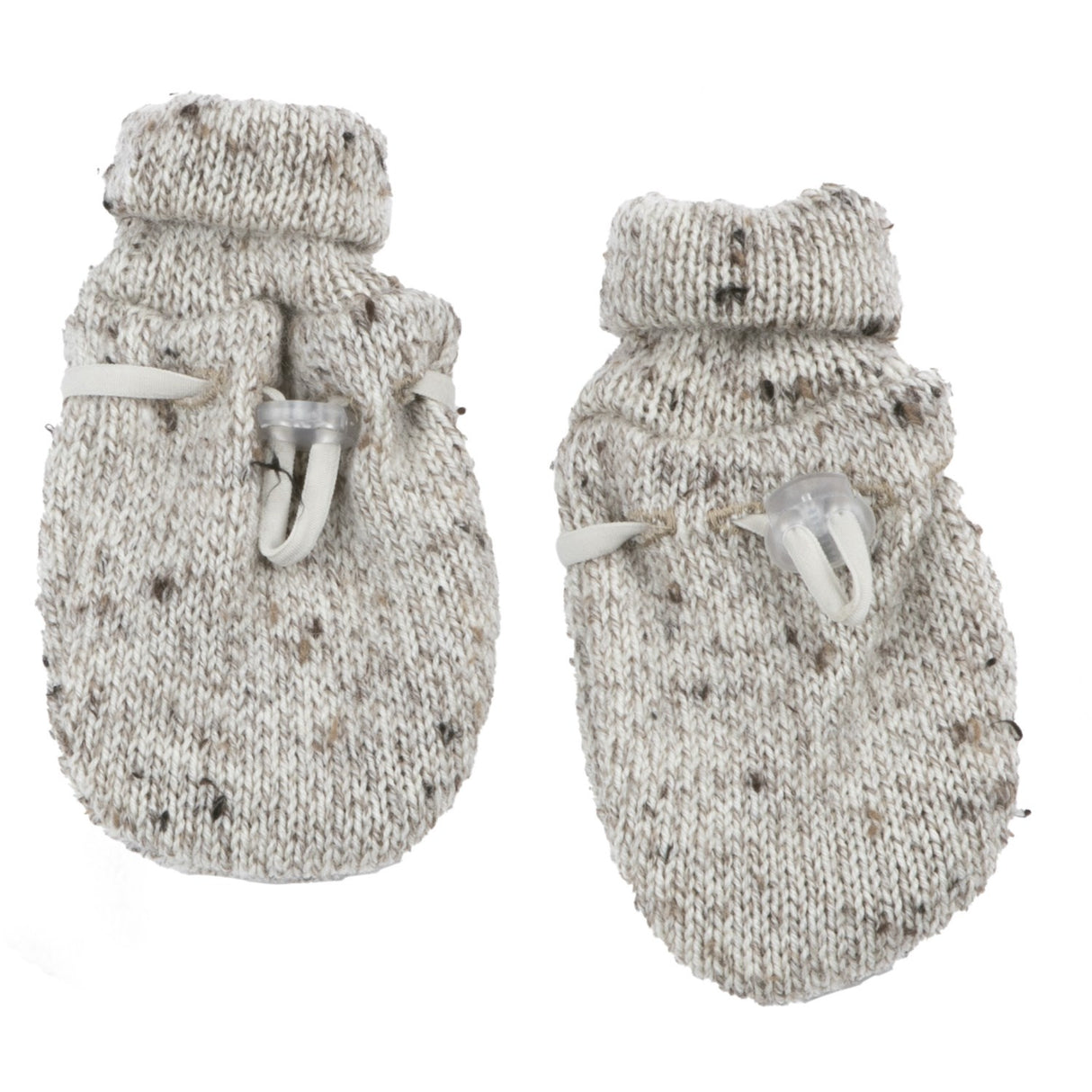 Joha Wool Beige Mittens 2-layered