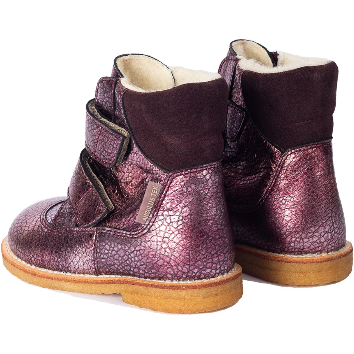 Angulus Sunset/Dusty Aubergine Tex Boot with Velcro Closure