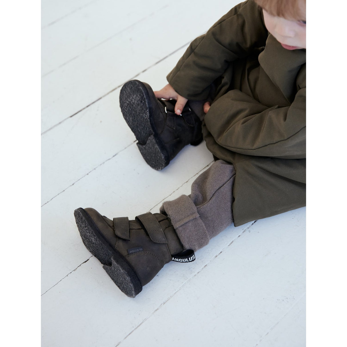 Angulus Dark olive undefined Tex-Boot Med LAndobånd Og Velcro Closure 3