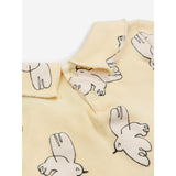 Bobo Choses Light Yellow Freedom Bird All Over Collar T-Shirt 3