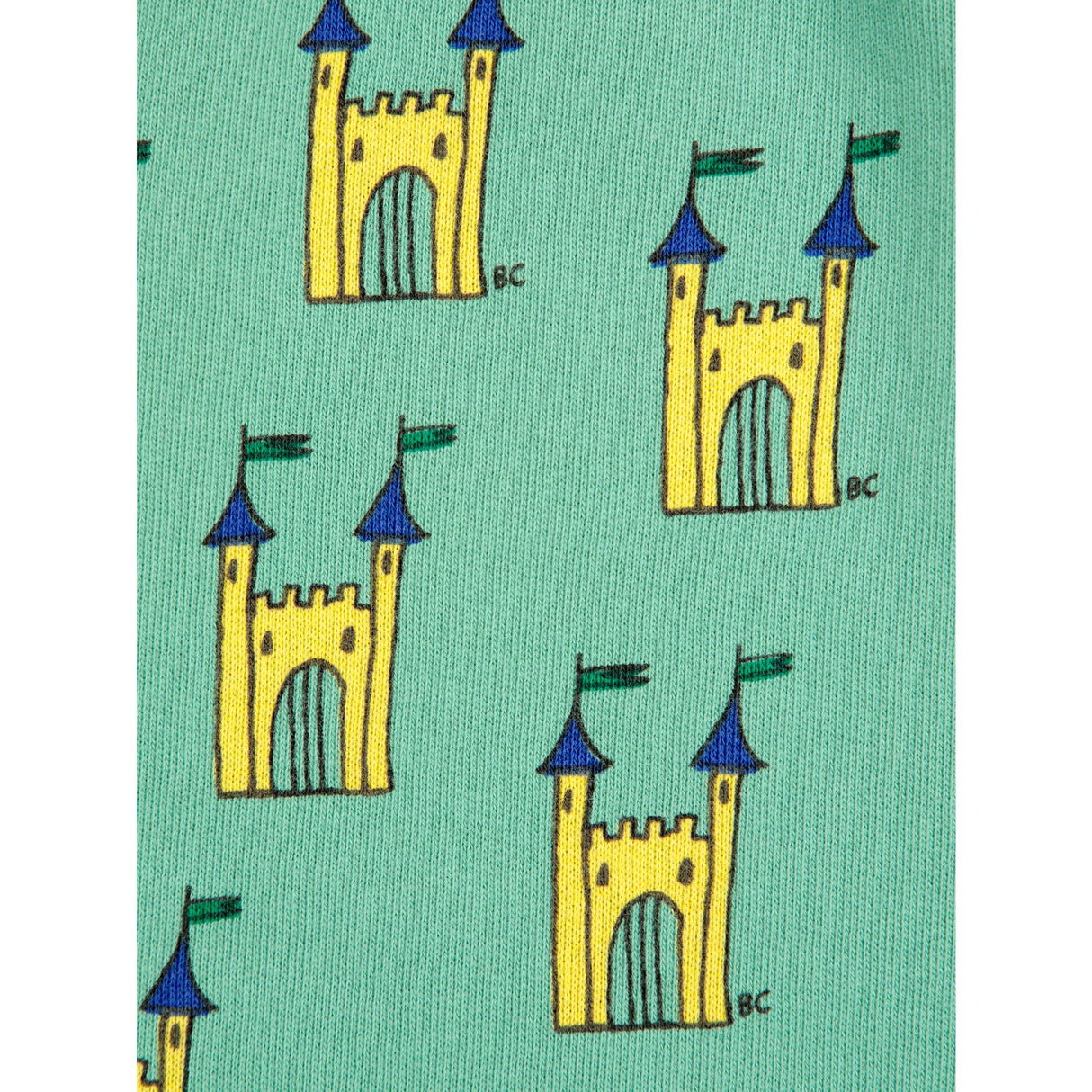 Bobo Choses Green Faraway Castle All Over JAndging Pants 4