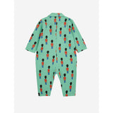 Bobo Choses Green Little Tin Soldiers All Over Woven Overall