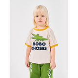 Bobo Choses White Talking Crocodile T-Shirt