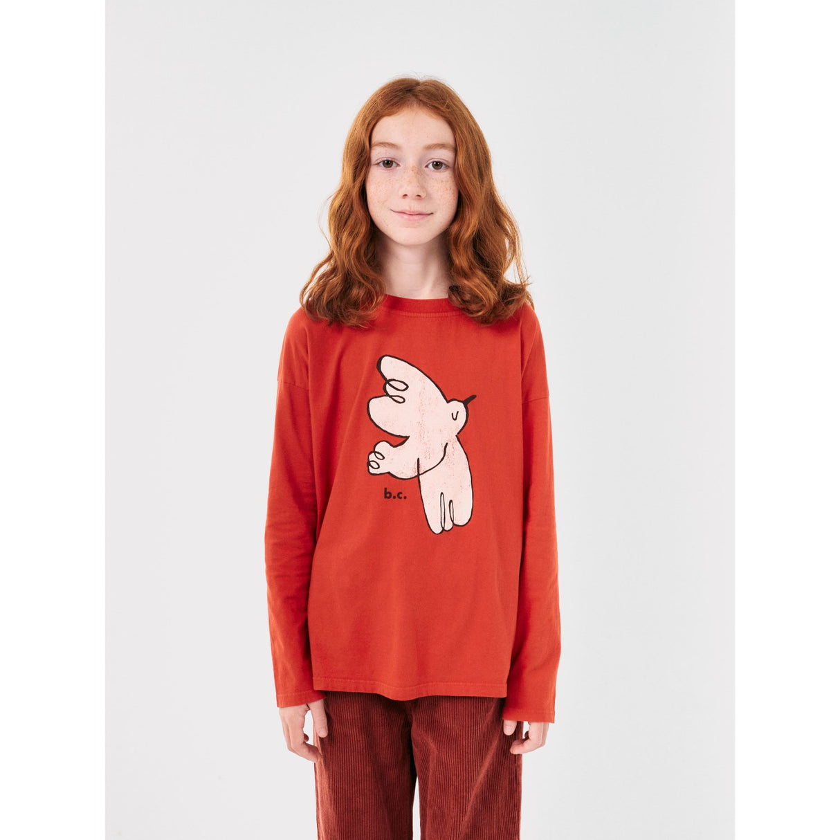 Bobo Choses Red Freedom Bird T-Shirt