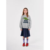 Bobo Choses Light Heather Grey Talking Crocodile Crewneck 5