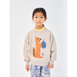 Bobo Choses Light Brown Hungry Squirrel Crewneck