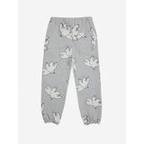 Bobo Choses Light Heather Grey Freedom Bird All Over JAndging Pants 5