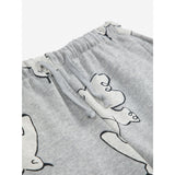 Bobo Choses Light Heather Grey Freedom Bird All Over JAndging Pants 3