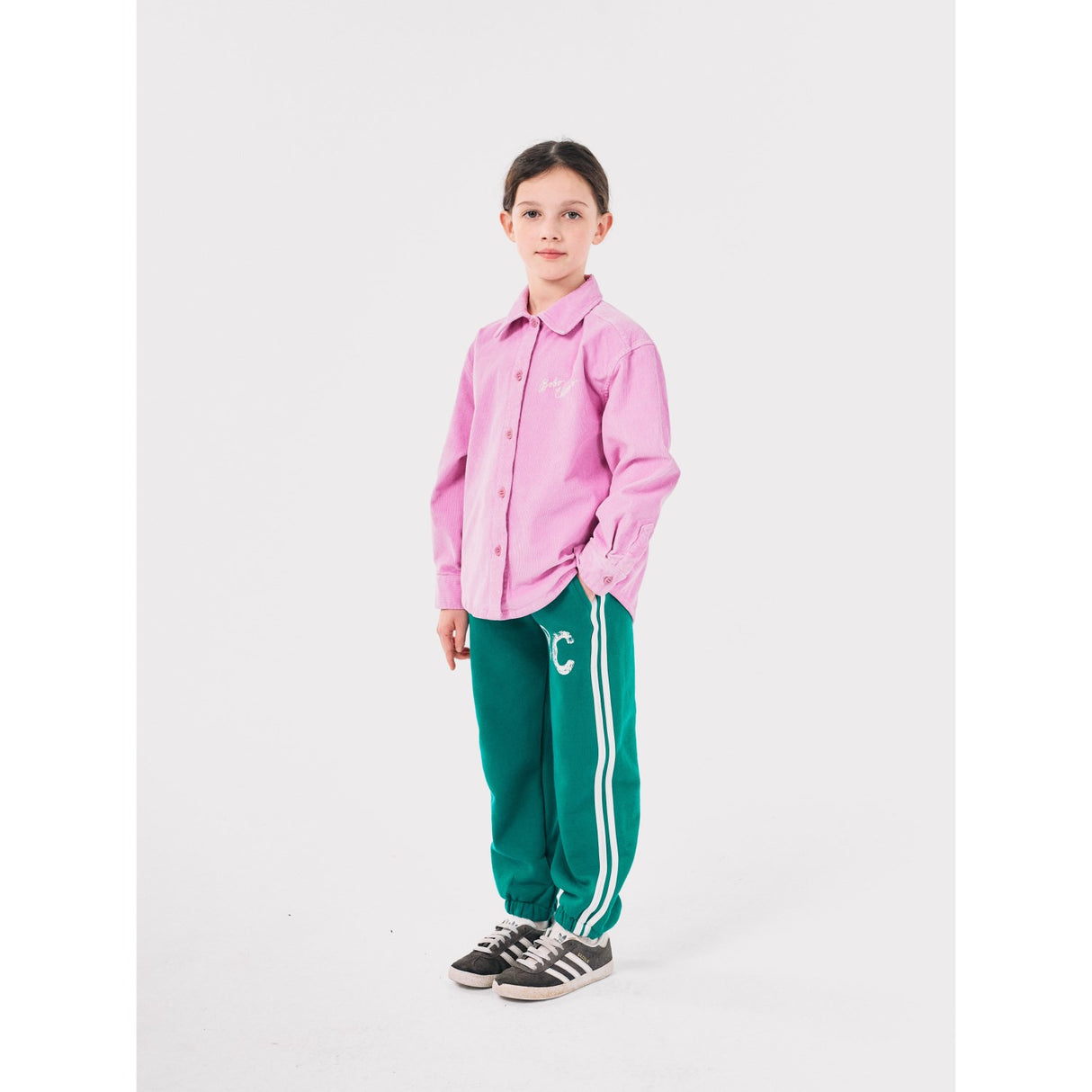 Bobo Choses Green B.C Shadow Stripes JAndging Pants 4