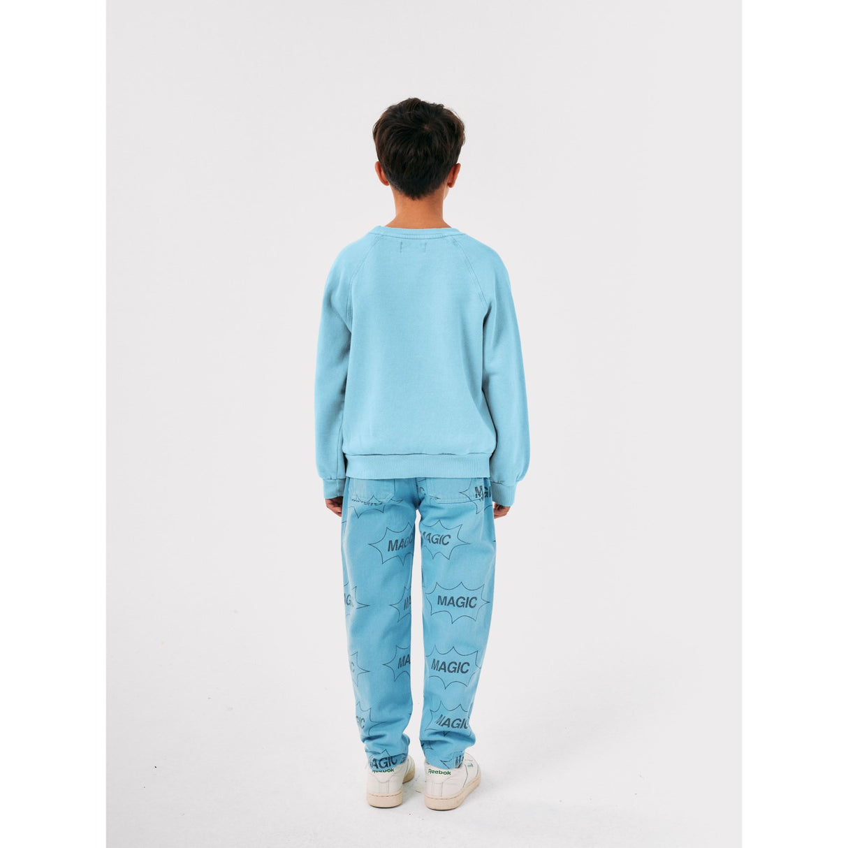 Bobo Choses Light Blue It'S Magic All Over Denim Baggy Pants 5