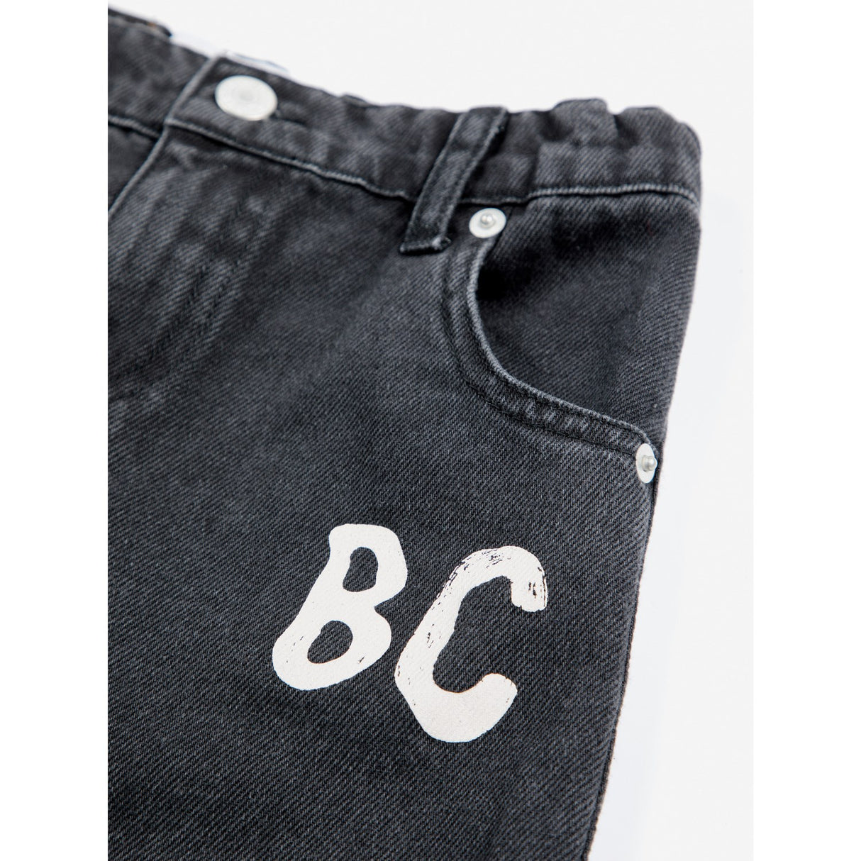 Bobo Choses Black B.C Shadow Denim Baggy Pants 9