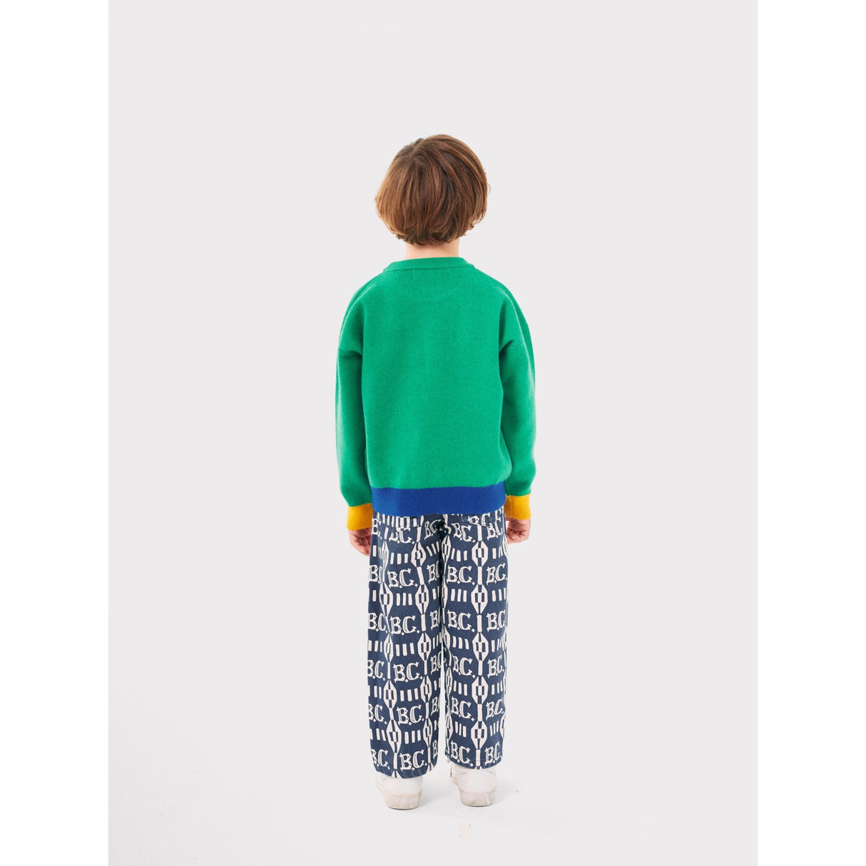 Bobo Choses Green Hungry Squirrel Jacquard Jumper 6