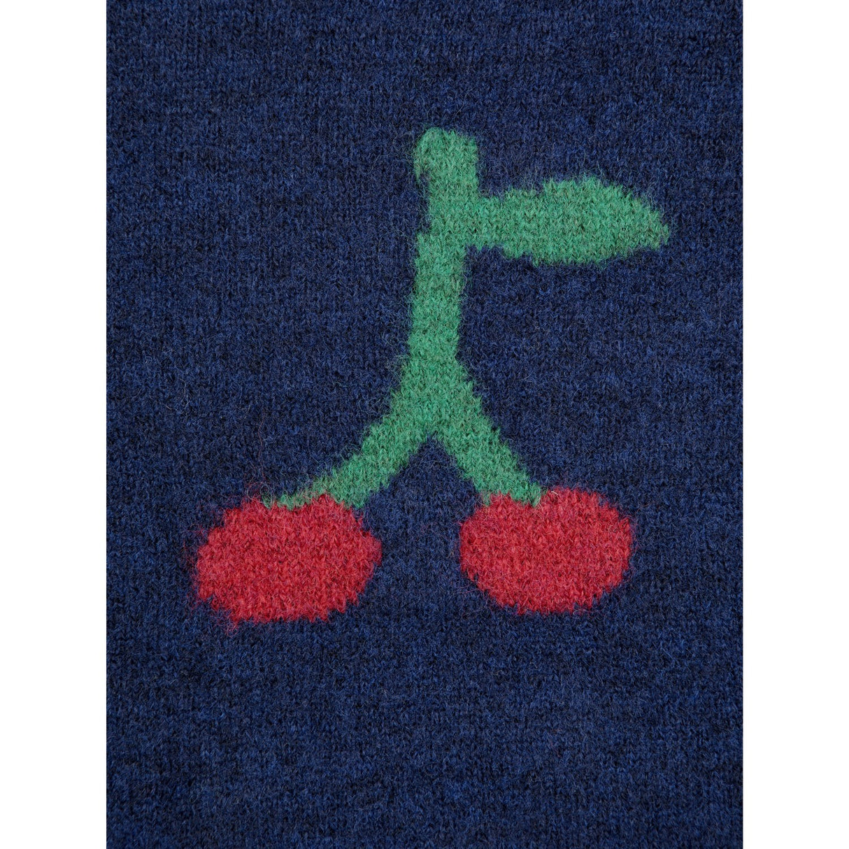 Bobo Choses Navy Blue Bobo Cherry All Over Turtle Neck Jumper 6