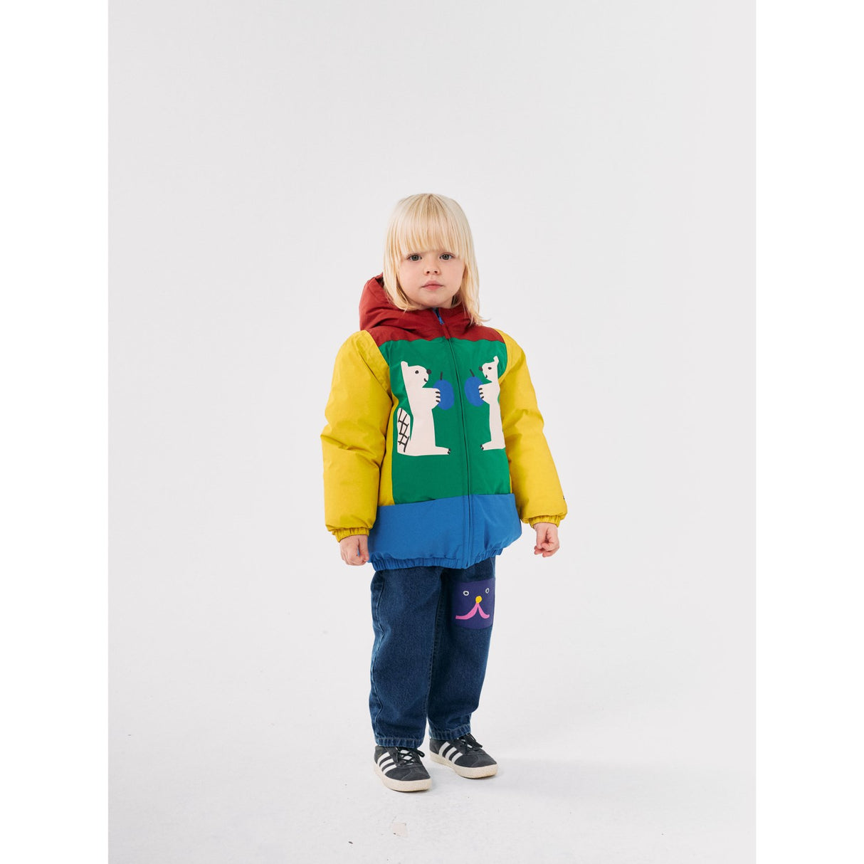 Bobo Choses Multicolor Hungry Squirrel Color Block Anorak