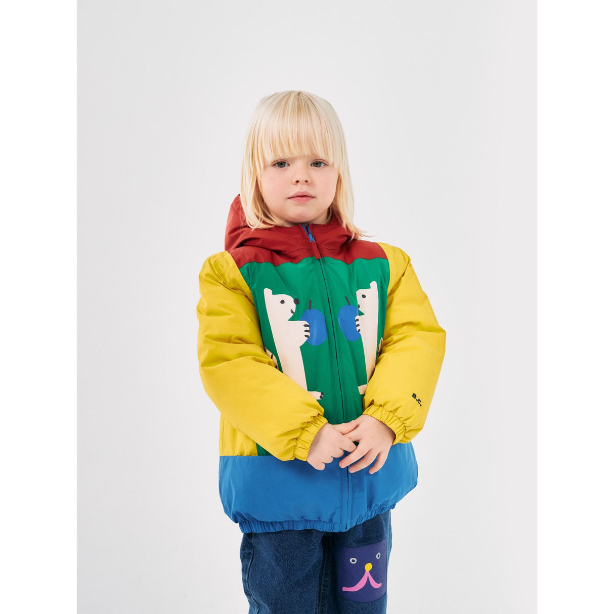 Bobo Choses Multicolor Hungry Squirrel Color Block Anorak