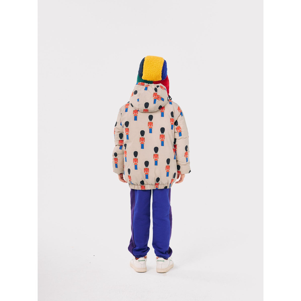 Bobo Choses Light Brown Little Tin Soldiers All Over Anorak