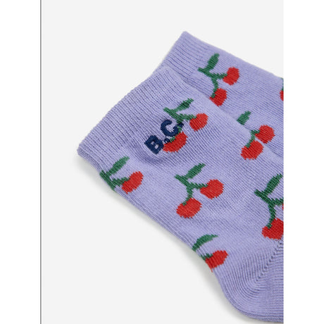 Bobo Choses Purple Cherry All Over Short Socks