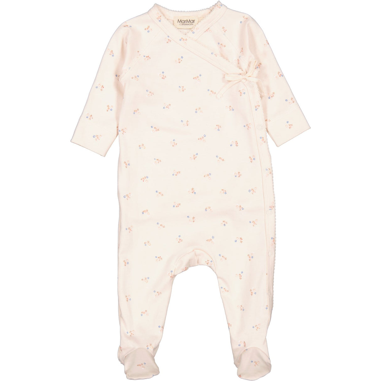 MarMar New Born Modal Smooth Print Anemone Rubetta Onesie