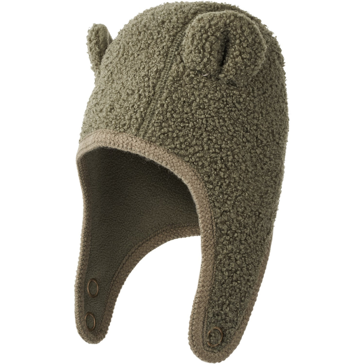 MarMar Bonded Teddy Olive Leaf Aki Hat