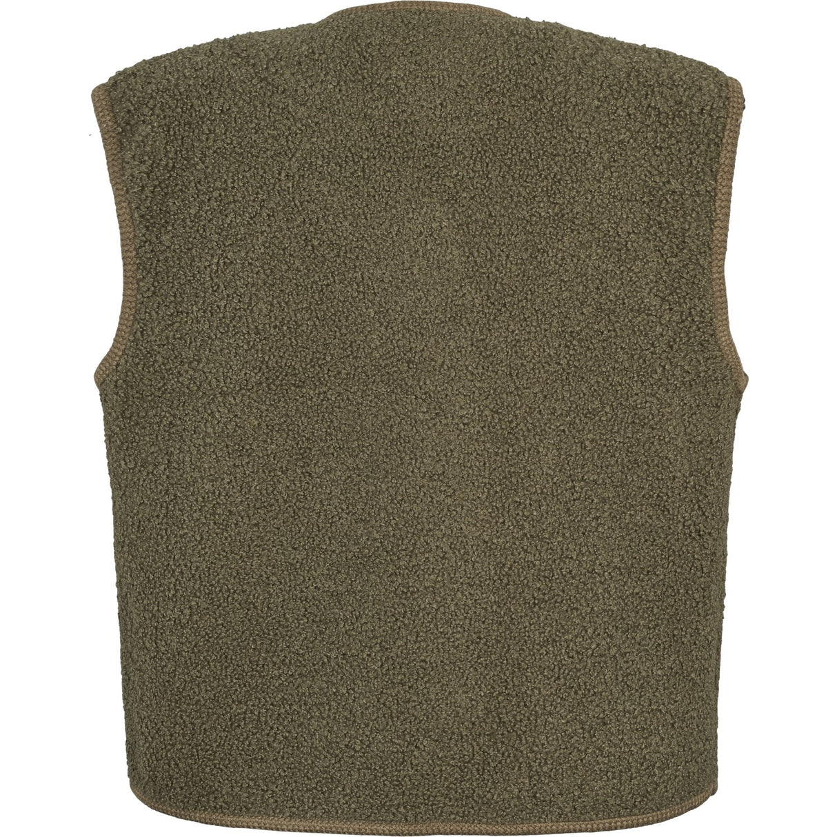 MarMar Bonded Teddy Olive Leaf Jolly Fleece Vest