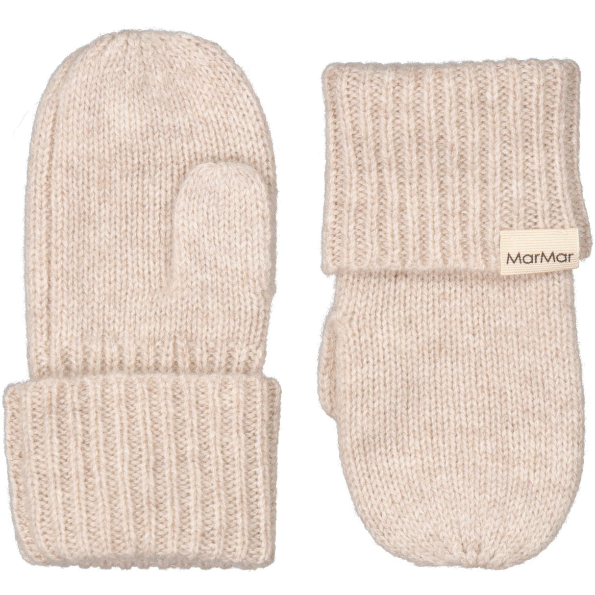 MarMar Cashmere Sand Melange Alvilda Baby Mittens