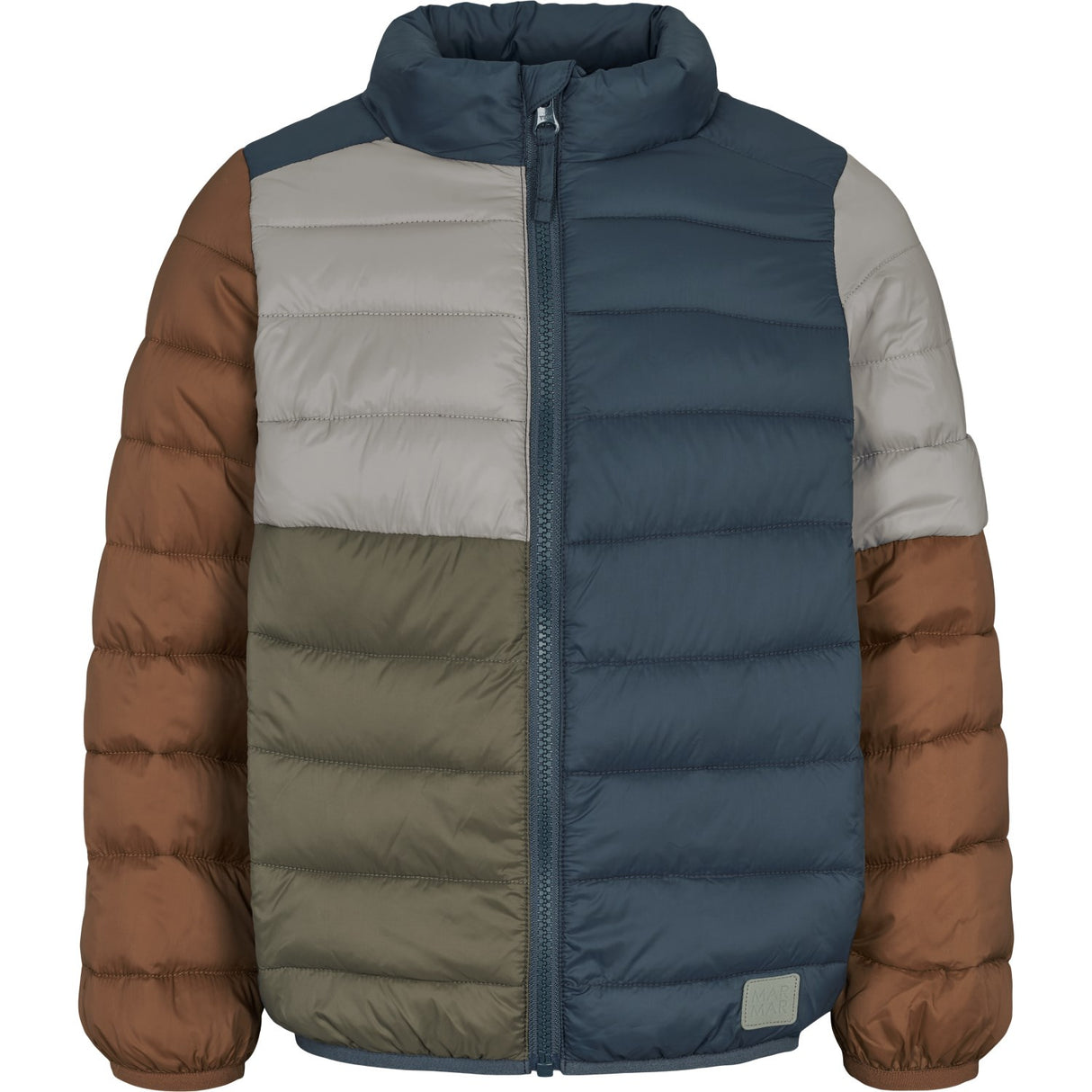 MarMar Vegan Puffer Shaded Blue Block Owe Jacket