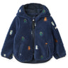 LieWood Robots / Indigo Blue Mara Pile Jacket With Ears