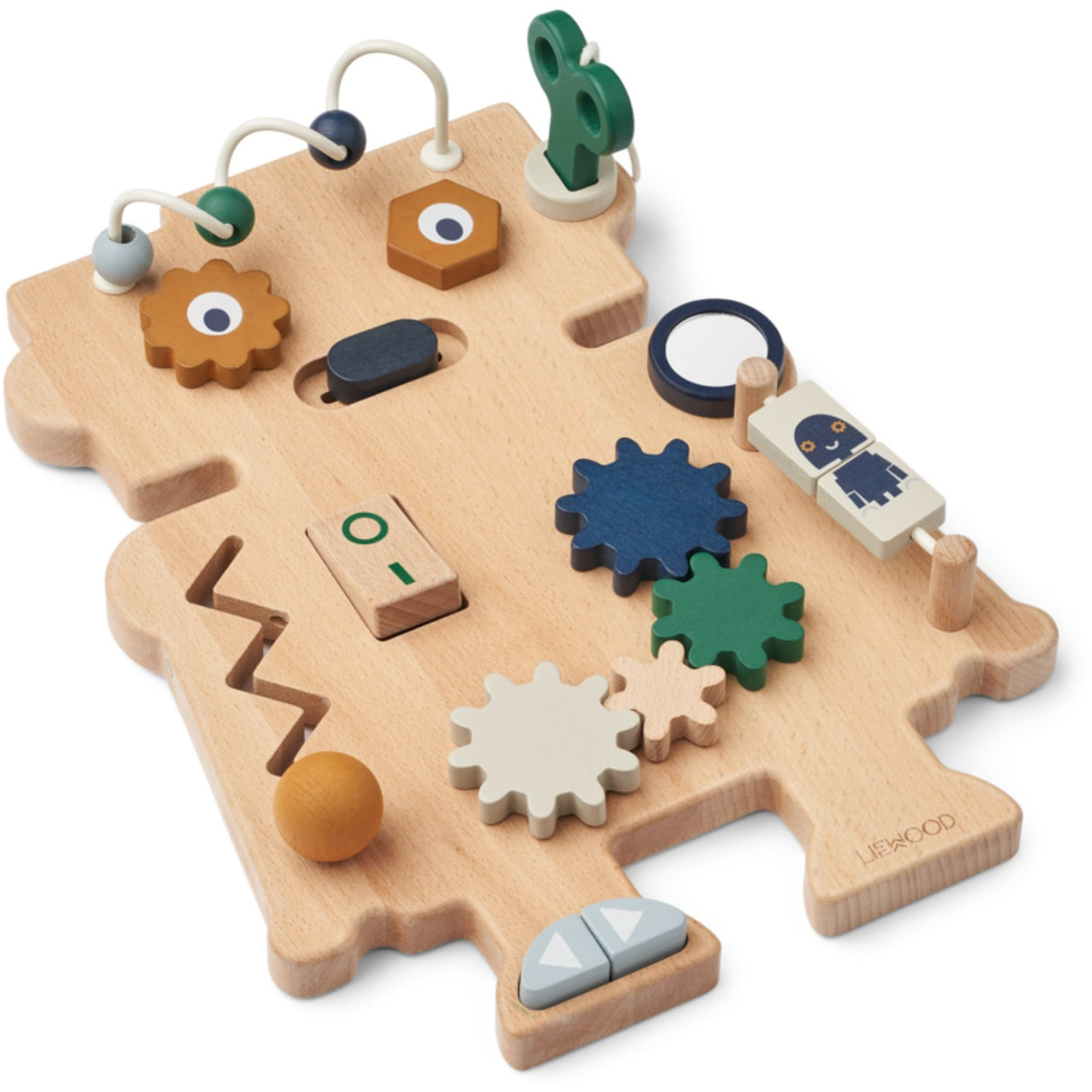 LieWood Indigo Blue Multi Mix Carola Robot Play Board