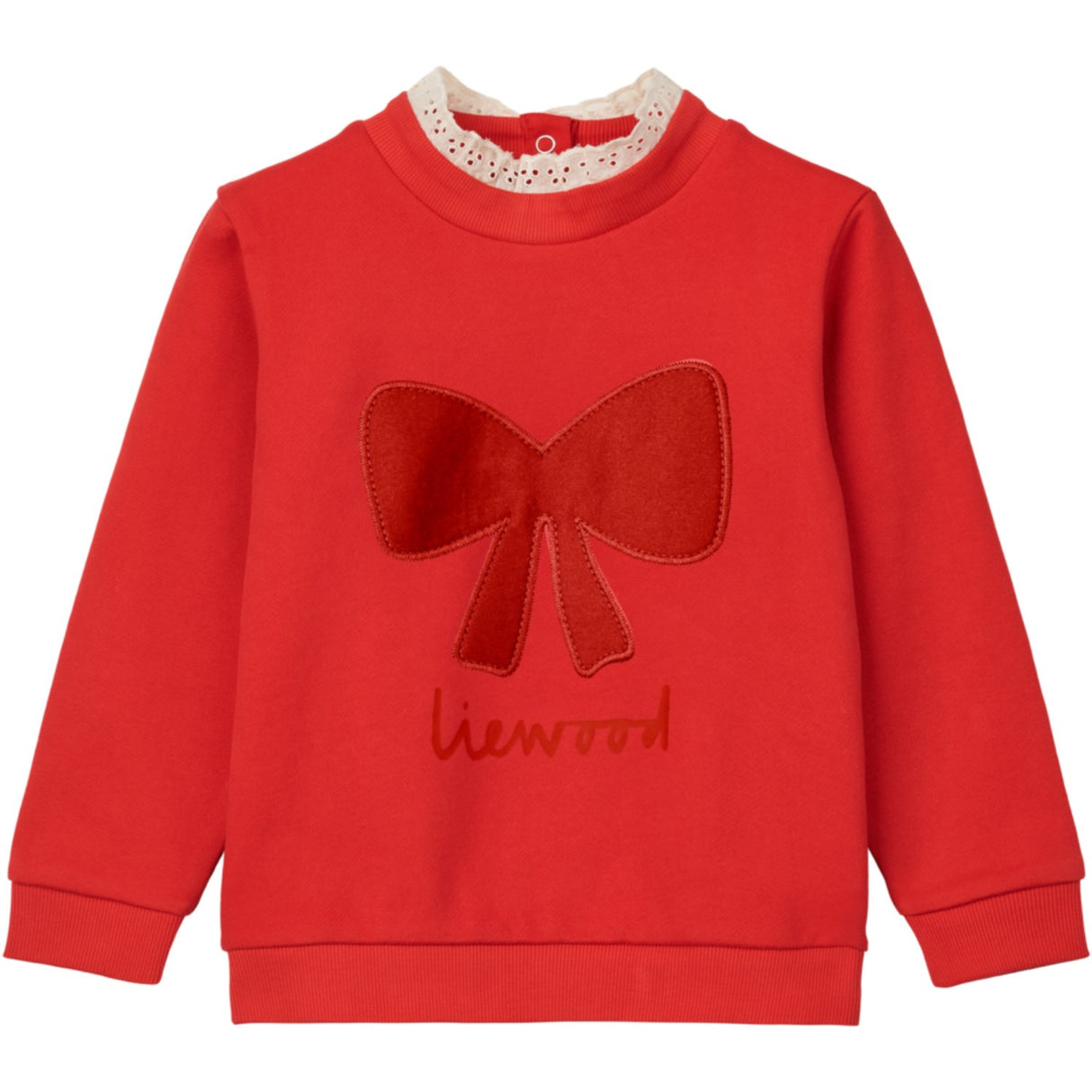 LieWood Holiday Bow Dark Red / Apple Red Rakel Sweaters